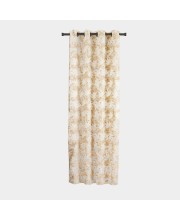 Home Beautiful 7 ft. Beige Polyester Curtain - (M2839)