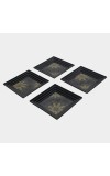 Melamine Snack Plate Set of 4 - (M1346)