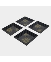 Melamine Snack Plate Set of 4 - (M1346)