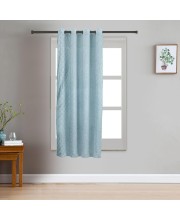 Home Beautiful 5 ft. Light Blue Polyester Curtain - (M2790)
