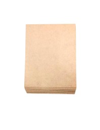 MDF Board Sheet 3 mm for Arts & Crafts | Premium Plain MDF Wood Sheets for Painting, Resin Art, Mandala, Pyrography, Decoupage & Lamination | 8 x 12 Inch | Pack of 10 (8x12)