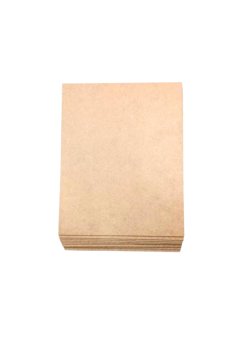 MDF Board Sheets 3 mm for Arts & Crafts | Premium Plain MDF Wood Sheets for Painting, Resin Art, Mandala, Pyrography, Decoupage & DIY Projects | 13 x 15 Inch | Pack of 10
