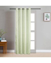 Home Beautiful 7 ft. Light Green Polyester Curtain - (M2786)