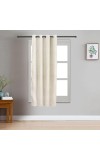 Home Beautiful 5 ft. Off White Polyester Curtain - (M2805)