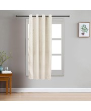 Home Beautiful 5 ft. Off White Polyester Curtain - (M2805)