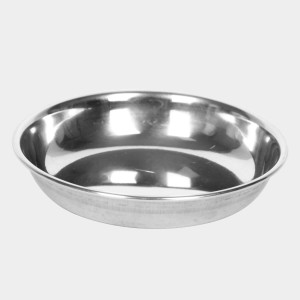 Steel Dinner Set 30 Pcs Bowl: 3.5 X 9 cm, Dish Bowl: 2 X 10 cm, Glass: 11 X 7 cm, Plate: 26 cm Dia., Spoon: 16 X 3.5 cm, 6 Bowls, 6 Dish Bowls, 6 Glasss, 6 Plates, 6 Spoons