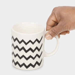 Hitech Sales 320 ml Stoneware Mug White | Microwave Safe Ceramic Cup | Ideal for Daily Use
