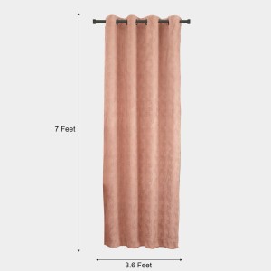 Home Beautiful Brown Polyester Curtain - (M2740)