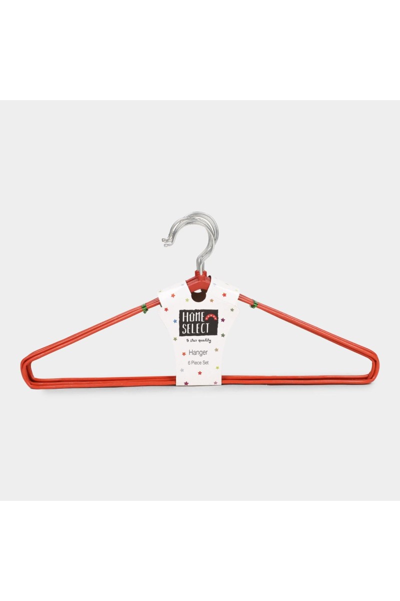 Steel Cloth Hanger Set of 6 40 X 20 cm (Pack of 6)