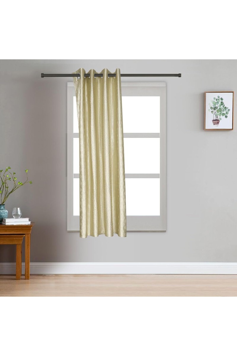 Home Beautiful 5 ft. Beige Polyester Curtain - (M2818)