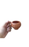 Handcrafted Clay Tea Cup Natural Terracotta Mug Eco-Friendly Pottery Hand Made Kulhad (Set of 4)
