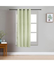 Home Beautiful 5 ft. Light Green Polyester Curtain - (M2821)