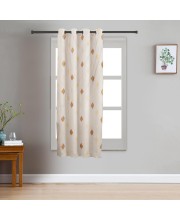 Home Beautiful 5ft. Beige Window Curtain - (M2948)
