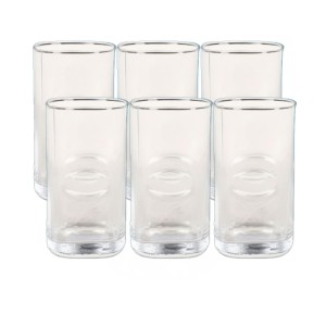 6-Piece Clear Glass Tumbler Set – 6 oz Drinking Glasses for Water, Juice, Soda & Cocktails