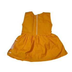 Cotton Baby Girl Frock for 0-9 Months – Soft & Stylish Sleeveless Dress with Lace Design for Newborns & Infants (2, Yellow) Cotton Baby Girl Frock for 0-9 Months – Soft & Stylish Sleeveless Dress with Lace Design for Newborns & Infants (2, Yellow)