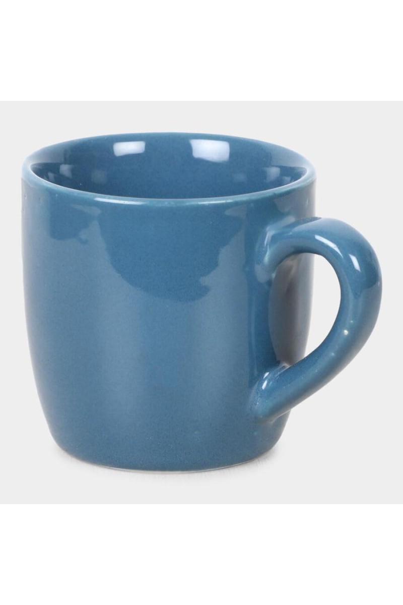 Hitech Sales 100 ml Stoneware Mug Blue | Microwave Safe Ceramic Cup | Ideal for Daily Use