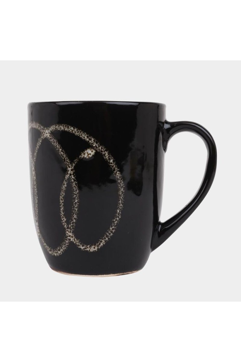 Hitech Sales 330 ml Stoneware Mug Shade May Vary | Microwave Safe Ceramic Cup | Ideal for Daily Use