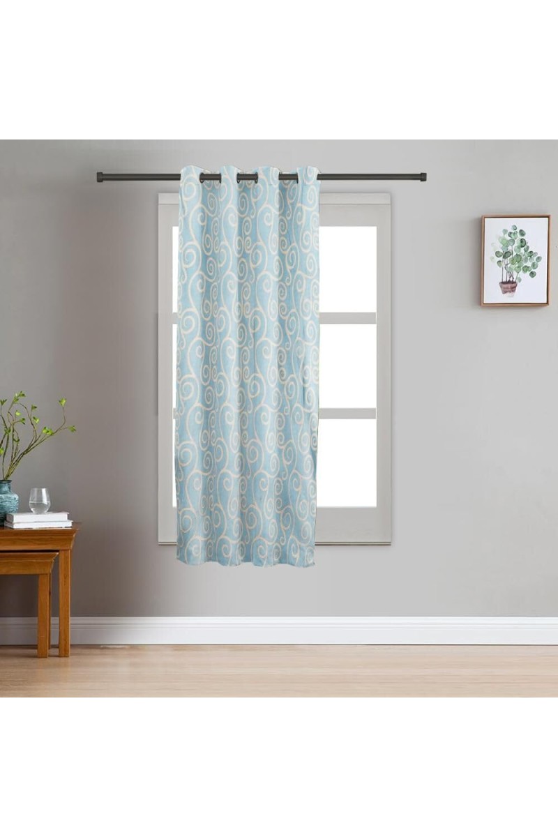 Home Beautiful 5ft. Dark Blue Window Curtain - (M2931)