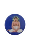 Stainless Steel Round Anukul Chandra Thakur Fridge Magnet | Devotional & Decorative Refrigerator Magnet for Home & Office | Pack of 1