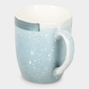 Hitech Sales 320 ml Stoneware Mug Blue | Microwave Safe Ceramic Cup | Ideal for Daily Use Hitech Sales 320 ml Stoneware Mug Blue | Microwave Safe Ceramic Cup | Ideal for Daily Use