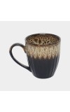 Hitech Sales 300 ml Stoneware Mug Black | Microwave Safe Ceramic Cup | Ideal for Daily Use