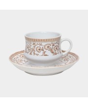 Hitech Sales 160 ml Stoneware Cup & Saucer Set White | Microwave Safe Ceramic Cup | Ideal for Daily Use Hitech Sales 160 ml Stoneware Cup & Saucer Set White | Microwave Safe Ceramic Cup | Ideal for Daily Use