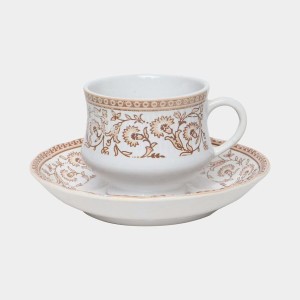 Hitech Sales 160 ml Stoneware Cup & Saucer Set White | Microwave Safe Ceramic Cup | Ideal for Daily Use Hitech Sales 160 ml Stoneware Cup & Saucer Set White | Microwave Safe Ceramic Cup | Ideal for Daily Use