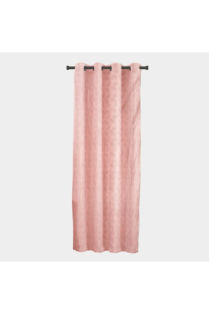 Home Beautiful Pink Polyester Curtain - (M2737)
