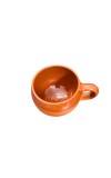 Terracotta Tea Cups with Handle (Set of 2) | Handcrafted Clay Kulhad Cups | Eco-Friendly Traditional Tea & Coffee Cups.