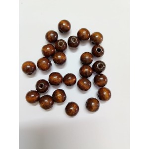 HiTechMArt 100pcs Wooden Beads – 12mm Round Loose Wood Beads for DIY Jewelry Making, Craft Projects, Hair Braiding & Decorations – Smooth Polished Finish (Dark Brown) HiTechMArt 100pcs Wooden Beads – 12mm Round Loose Wood Beads for DIY Jewelry Making, Craft Projects, Hair Braiding & Decorations – Smooth Polished Finish (Dark Brown)