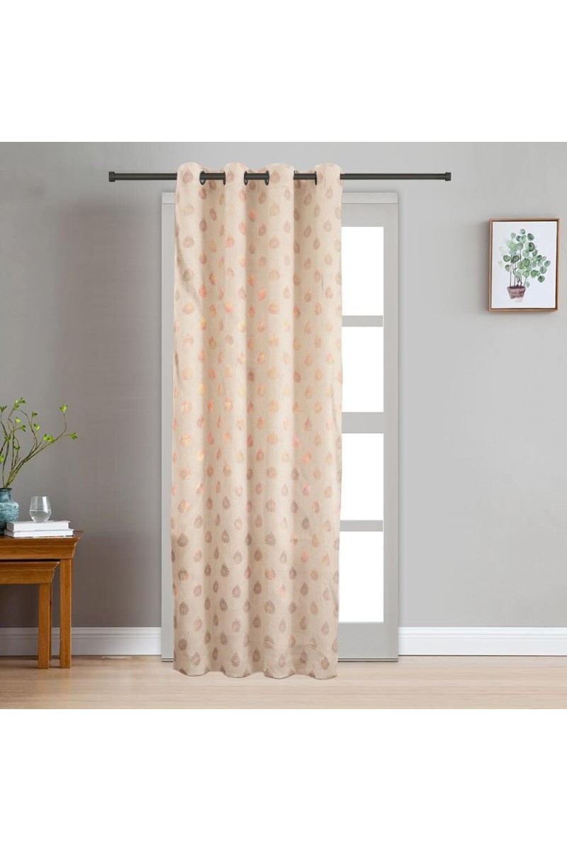 Home Beautiful 7ft. Brown Polyester Door Curtain - (M2883)