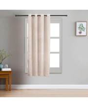 Home Beautiful 5 ft. Off White Polyester Curtain - (M2822)