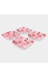Melamine Snack Plate Set of 4 - (M1353)