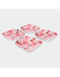 Melamine Snack Plate Set of 4 - (M1353)