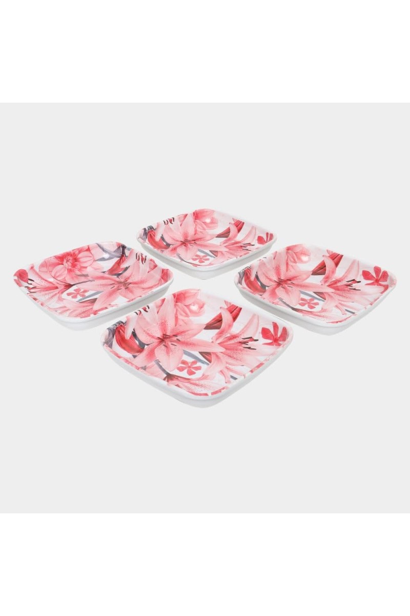 Melamine Snack Plate Set of 4 - (M1353)
