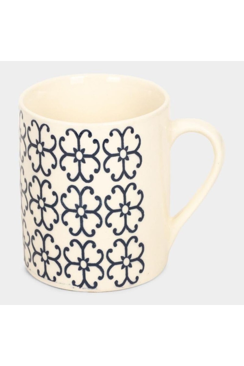 Hitech Sales 330 ml Stoneware Mug Cream | Microwave Safe Ceramic Cup | Ideal for Daily Use