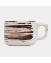 Hitech Sales 120 ml Stoneware Cup White | Microwave Safe Ceramic Cup | Ideal for Daily Use