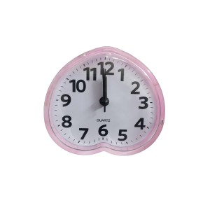 Cute Pink Heart-Shaped Quartz Alarm Clock – 3.48 Inch Silent Analog Desk for Kids, Travel & Bedroom Decor Cute Pink Heart-Shaped Quartz Alarm Clock – 3.48 Inch Silent Analog Desk for Kids, Travel & Bedroom Decor