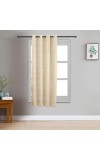Home Beautiful 5ft. Beige Printed Eyelet Curtains - (M2941)
