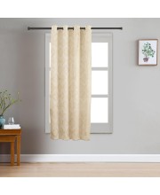 Home Beautiful 5ft. Beige Printed Eyelet Curtains - (M2941)
