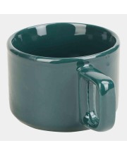 Hitech Sales 100 ml Stoneware Cup Green | Microwave Safe Ceramic Cup | Ideal for Daily Use