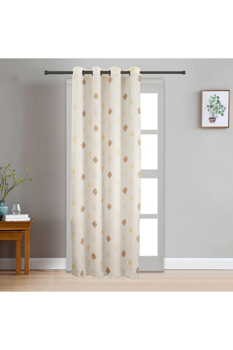 Home Beautiful 7ft. Beige Microfiber Door Curtain - (M2949)