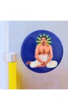 Devotional Saint Guru Round Fridge Magnet Set | Religious Refrigerator Magnets for Home, Office & Temple Decor Set (2 Pieces)