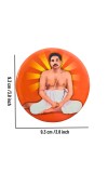 Devotional Saint Guru Round Fridge Magnet Set (4 Pieces) | Religious Refrigerator Magnets for Home, Office & Temple Decor (4)