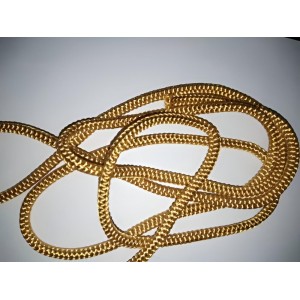 HiTechMart Golden Braided Nylon Rope – Durable, Heavy-Duty Multipurpose Cord for DIY Crafts, Decoration, Outdoor, and Industrial Use – Strong & Flexible Twisted Rope – 7 Metre Length HiTechMart Golden Braided Nylon Rope – Durable, Heavy-Duty Multipurpose Cord for DIY Crafts, Decoration, Outdoor, and Industrial Use – Strong & Flexible Twisted Rope – 7 Metre Length