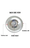 Stainless Steel Round Maa Kali with Sarada Devi & Ramakrishna Paramahansa Fridge Magnet | Devotional & Decorative Refrigerator Magnet for Home & Office | Pack of 1