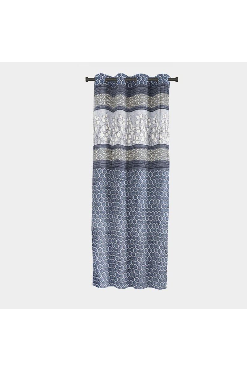 Home Beautiful 5 ft. Blue Polyester Curtain - (M2780)