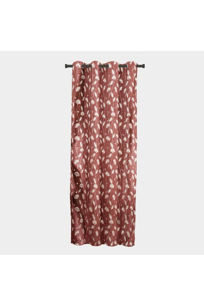 Home Beautiful 5ft. Maroon Polyester Curtain - (M2727)