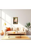 Ramakrishna Paramahamsa Digital Golden Balck Color Photo Frame | Hindu Religious Wall Decor | 14x20 Inches - Inspirational Wall Art for Office, Home Decor - Ideal Spiritual Gift (F16620)