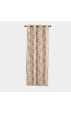 Home Beautiful 5ft. Soft Beige Printed Eyelet Curtains - (M2758)